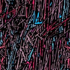 A seamless pattern of stylized grass in flash colors.