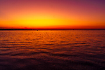 The Channel Into Horshoe Bayou at Dusk