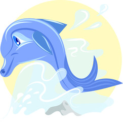 dolphin jumping out of water