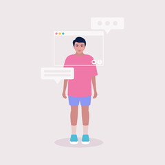 Virtual window frame