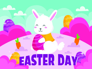 easter card with bunny