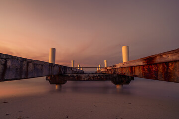 Obraz premium Sunrise over Grace Bay, Turks and Caicos