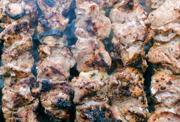 grilled delicious meat close-up