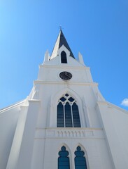 white church steeple