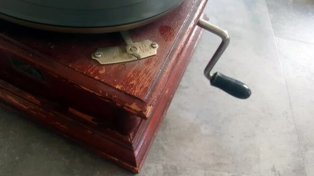 old vintage grammophon shellac vinyl record