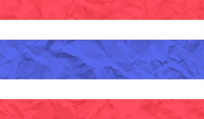 Vector illustration of Happy Thailand HM The Kings Birthday Day 05 December. Waving flags isolated on gray background.