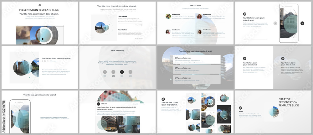 Canvas Prints presentation design vector templates, multipurpose template for presentation slide, flyer, brochure 
