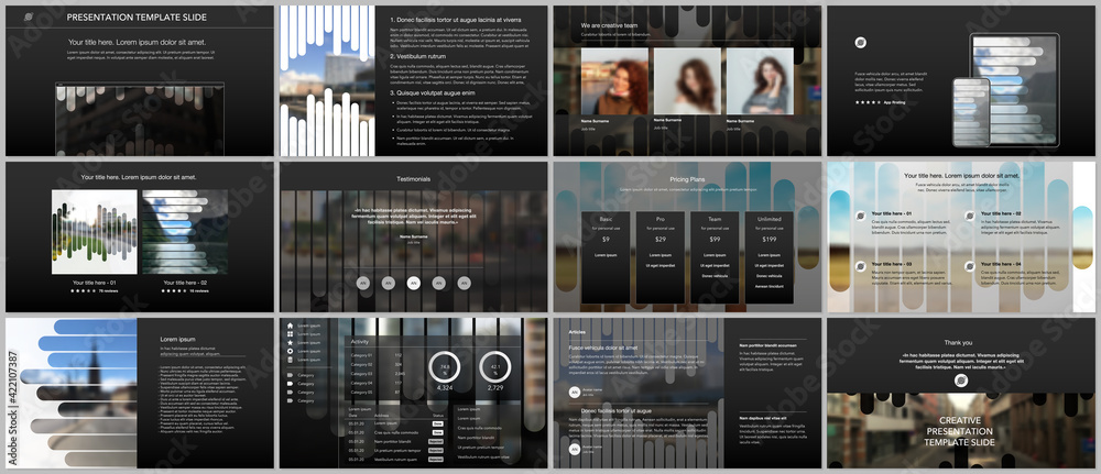 Canvas Prints vector templates for website design, presentations, portfolio. templates for presentation slides, fl