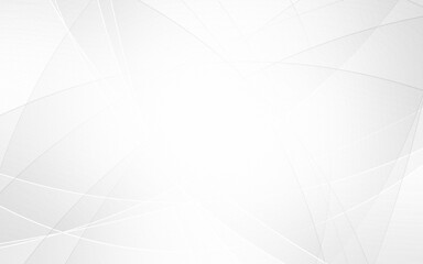 Abstract geometric white and gray curve line gradient texture background. with space for concept design Technology and modern.