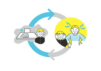 勉強が嫌いな子供を叱る母親 悪循環サイクル