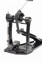 Bass Drum Pedal isolated above white background