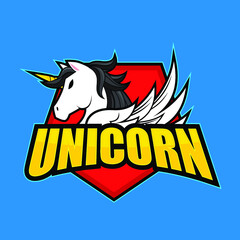 Logo design template with horse theme