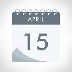 April 15 - Calendar Icon