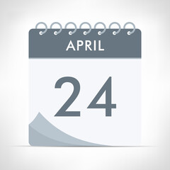 April 24 - Calendar Icon - 422113517