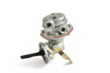 fuel pump, mechanical truck fuel pump, auto part, engine detail