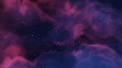 science fiction illustrarion, colorful space background with stars, nebula gas cloud in deep outer space 3d render