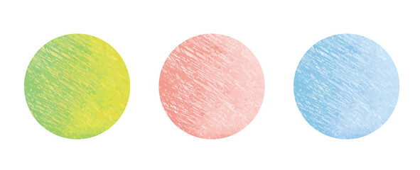 water color 水彩 緑 ピンク 水色 丸 円 素材 ベクター イラスト グランジ 手描き パーツ 背景 母の日 web icon assets spring circle texture image set