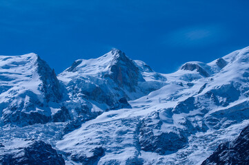 Massif du Mont Blanc dans les Alpes Française