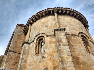 Romanesque Collegiate Church of San Pedro 12th Century . Cervatos. Cantabria. Spain