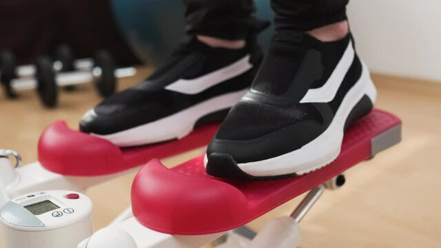 Workout on the twist stepper at home