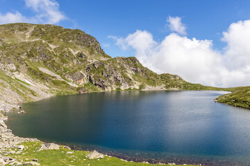 Landscape with The Kidney Lake, The Seven Rila Lakes, Bulgaria