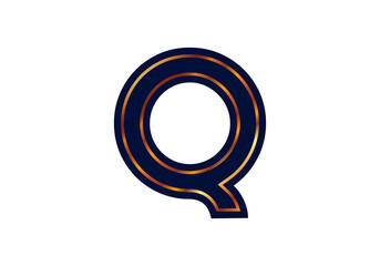 Q Letter Logo Design. Creative Letter icon vector.
