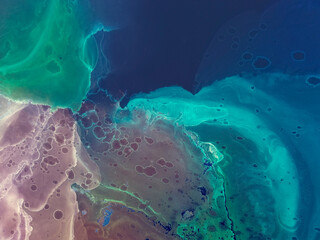 Gradient Illustration.  Liquid Yellow Picture.