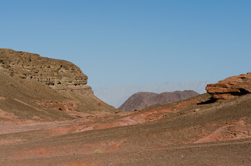beautiful landscapes in the mountains in the desert