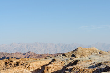 beautiful landscapes in the mountains in the desert