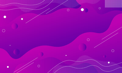 Fototapeta na wymiar Abstract gradient purple with wavy and rounded shape. Vector illustration.