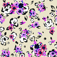 Floral background for textiles.