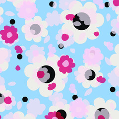 Floral background for textiles.