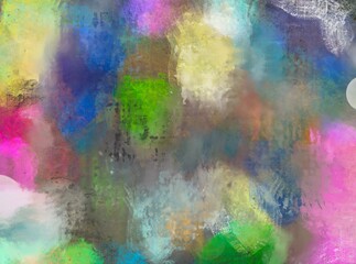 Abstract artistic image created by digital brushes
