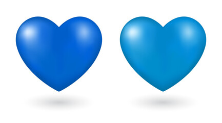 heart blue 3d icon - 422137153