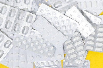 Pile of medical pills and capsules