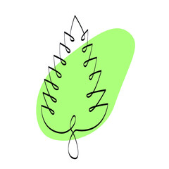 Outline drawing of nettles logo icon