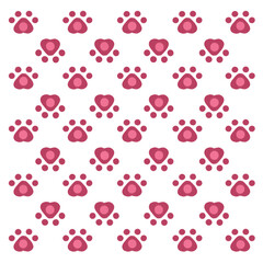 Cat paws for wallpaper. Print of pink cat paws.