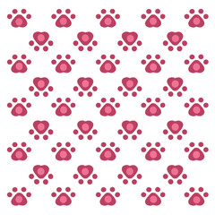 Cat paws for wallpaper. Print of pink cat paws.