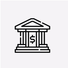 bank icon sign vector