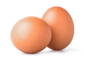 Two brown eggs