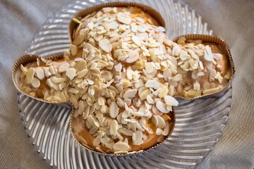 Colomba pasquale fatta in casa senza glutine con mandorle
