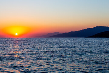 sunrise in Icaria, Greece