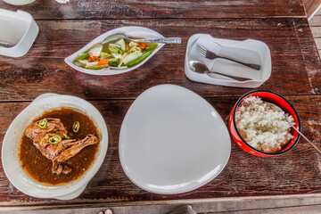 Chicken adobo, typical dish of Philippines