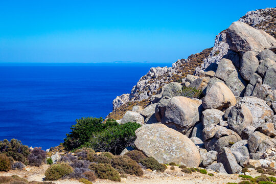 Rocks and sea - Ikaria, Greece 