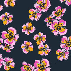 Floral background for textiles.