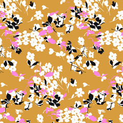 Floral background for textiles. - 422147911