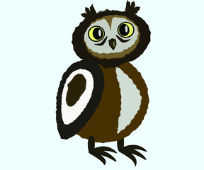  owl, cartoon, cute, bird, monster, animal, illustration, blue, furry, 3d, vector, toy, comic, nature, art, isolated, alien, caricature, funny, cat, little, halloween, animals, design, eye