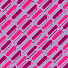 Seamless pattern modern rounded triangles pink concept vector