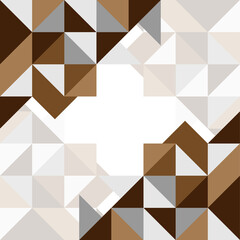 Background abstract triangles brown concept vector