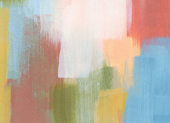 Abstract colourful image. Versatile artistic backdrop for creative design projects: posters, banners, cards, websites, invitations, wallpapers. Brush strokes on canvas. Beautiful painting.